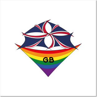 Great Britain pride flag Posters and Art